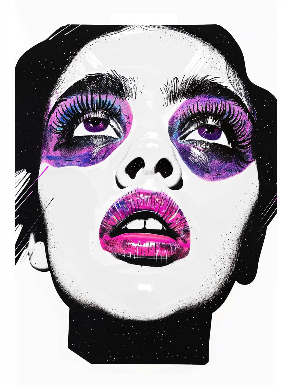 Neon Psychedelic Portrait Explosion - Image 4