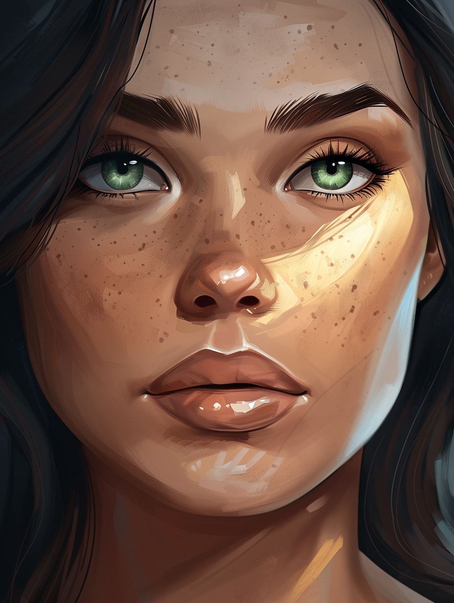 Ethereal Portrait of Sunlit Grace - Image 3
