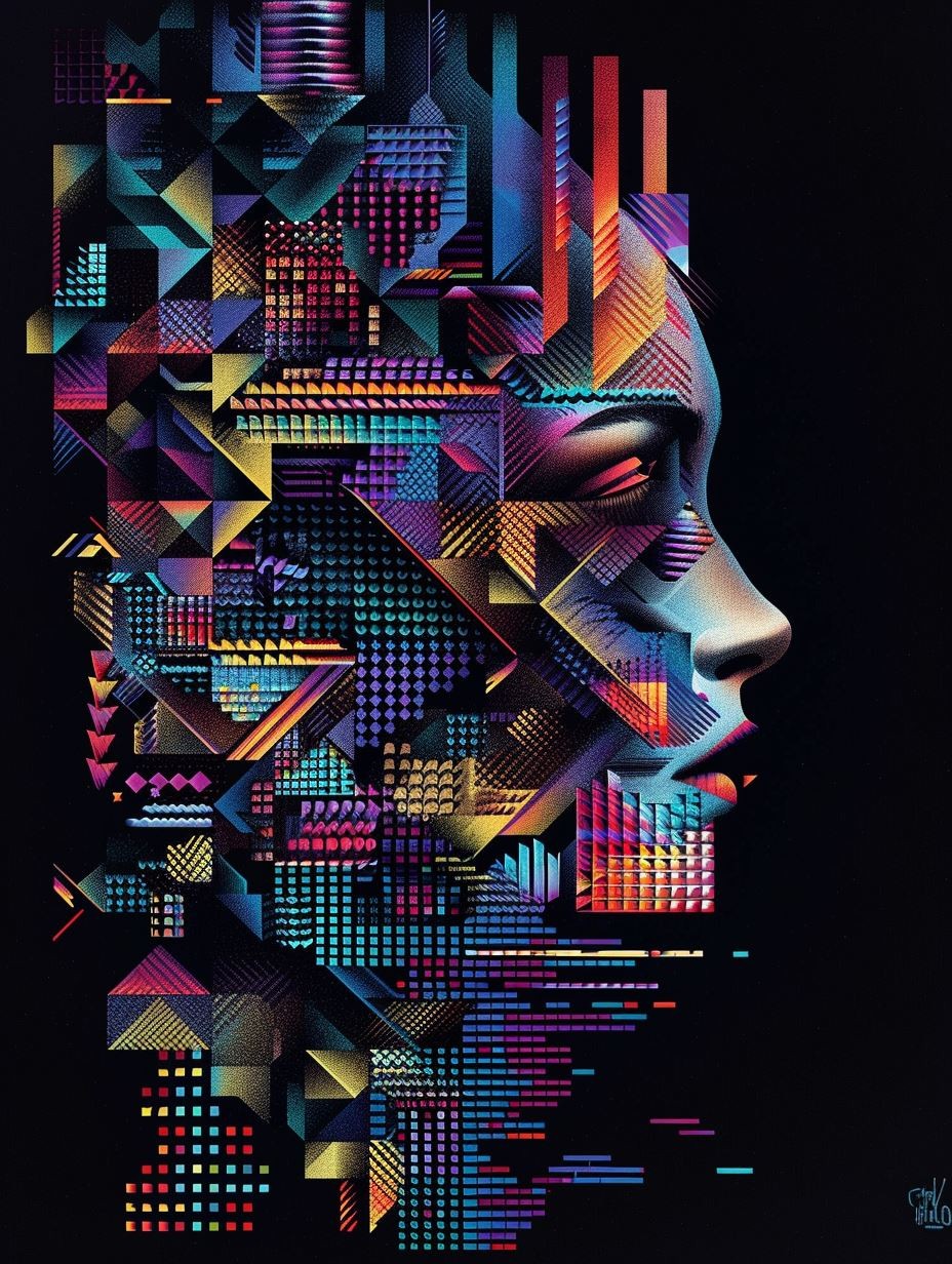 Digital Mosaic Human Gaze - Image 3
