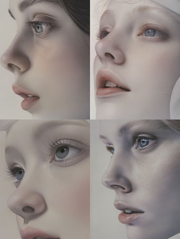 Ethereal Gazes in Hyper-Realistic Detail