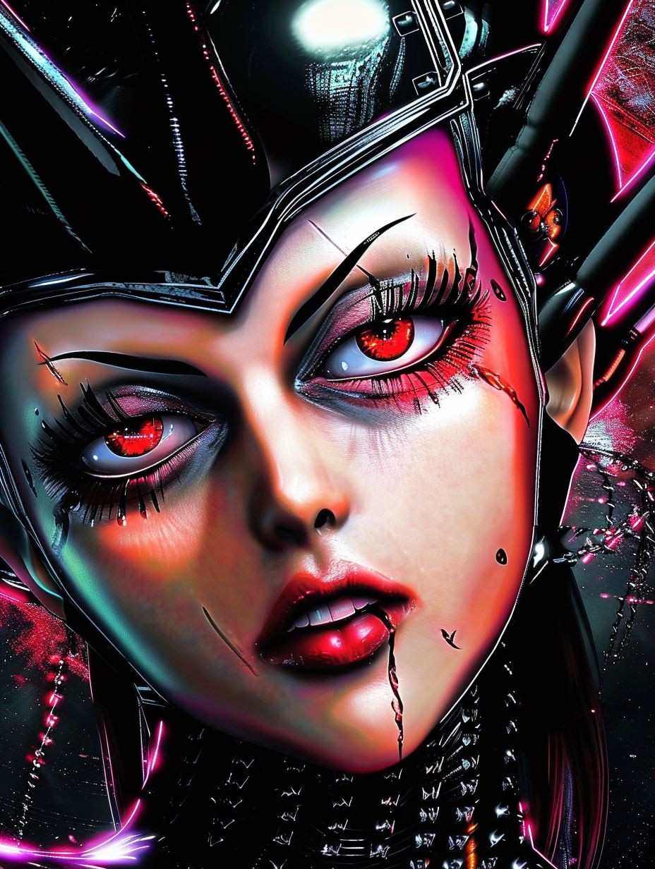 Neon Gothic Cyberpunk Portraits - Image 1