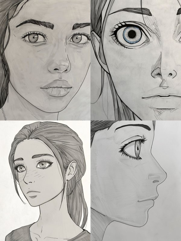 Expressions of the Soul: Pencil Portraits