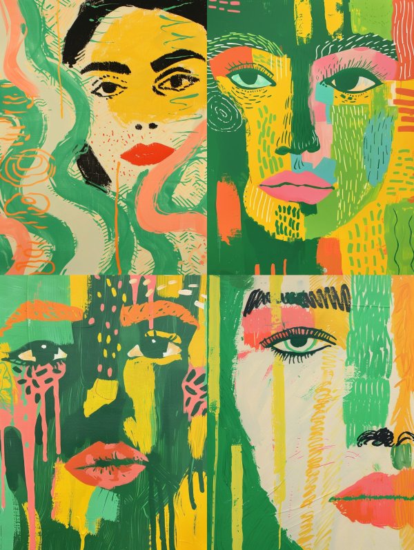 Vibrant Faces of Abstract Emotion