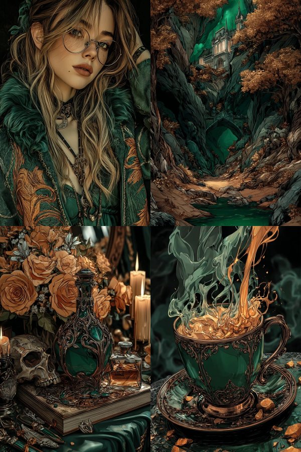 Emerald Mystic Elegance