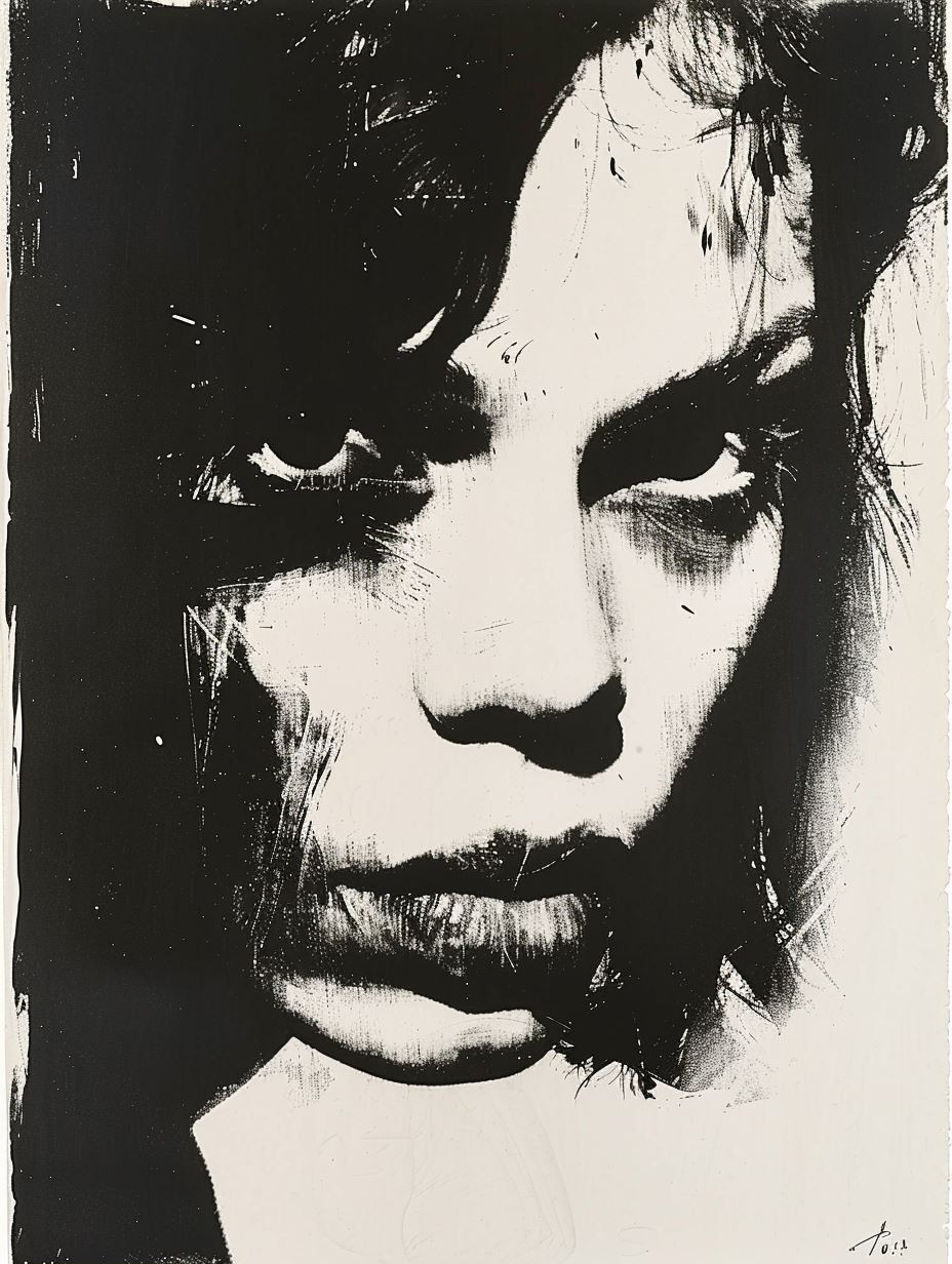 Dramatic High Contrast Portrait Grid - Image 2