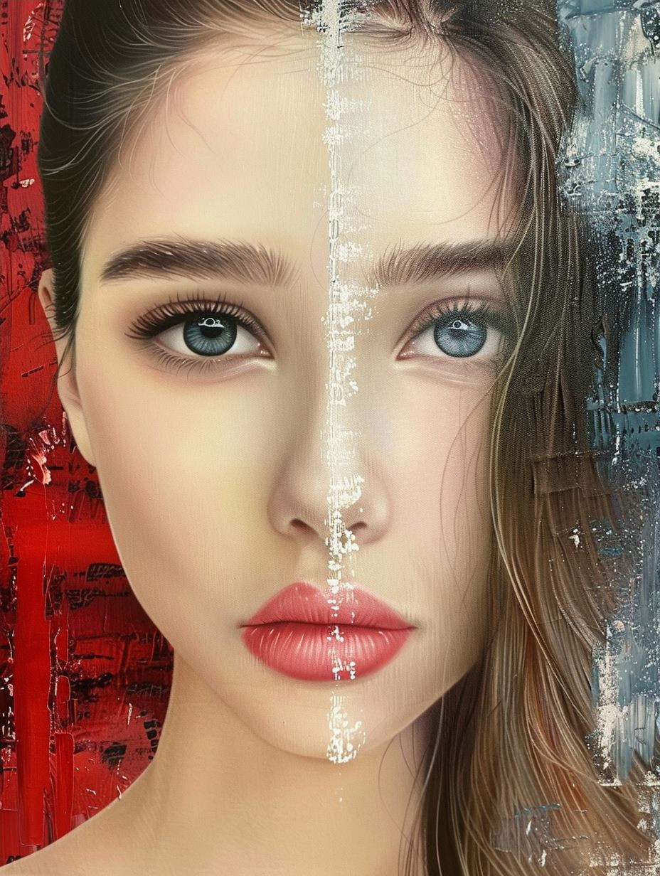 Hyper-Realistic Porcelain Beauty Portrait - Image 4