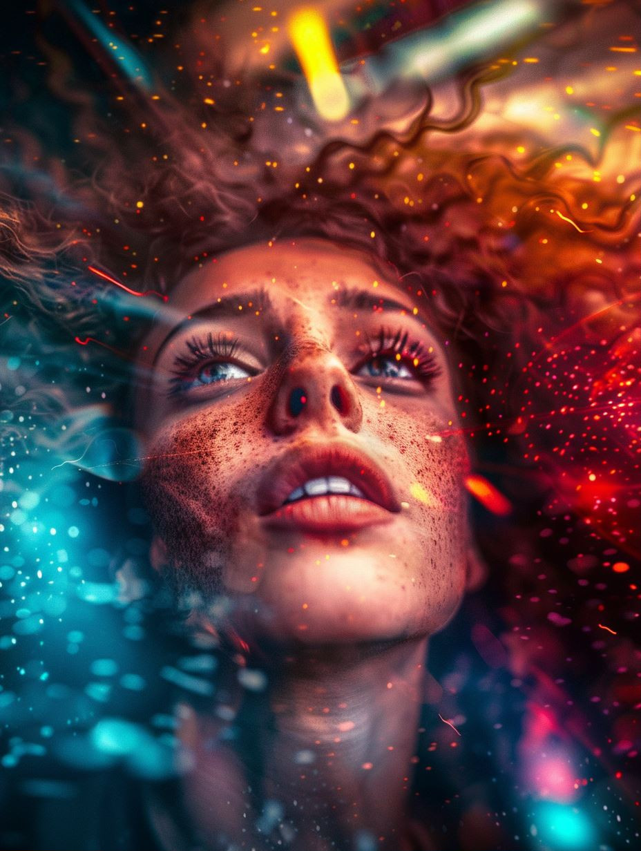 Cosmic Collision of Neon Elements - Image 1