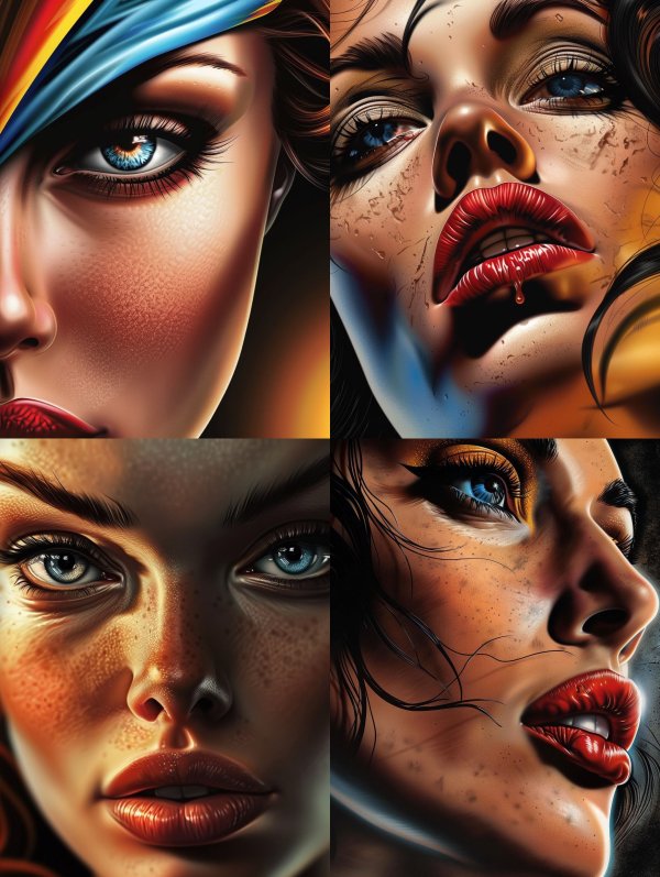 Hyper-Realistic Cinematic Female Portraits