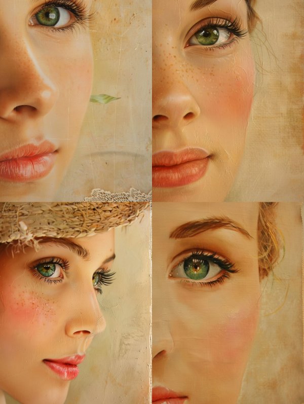 Ethereal Gaze in Soft Hues