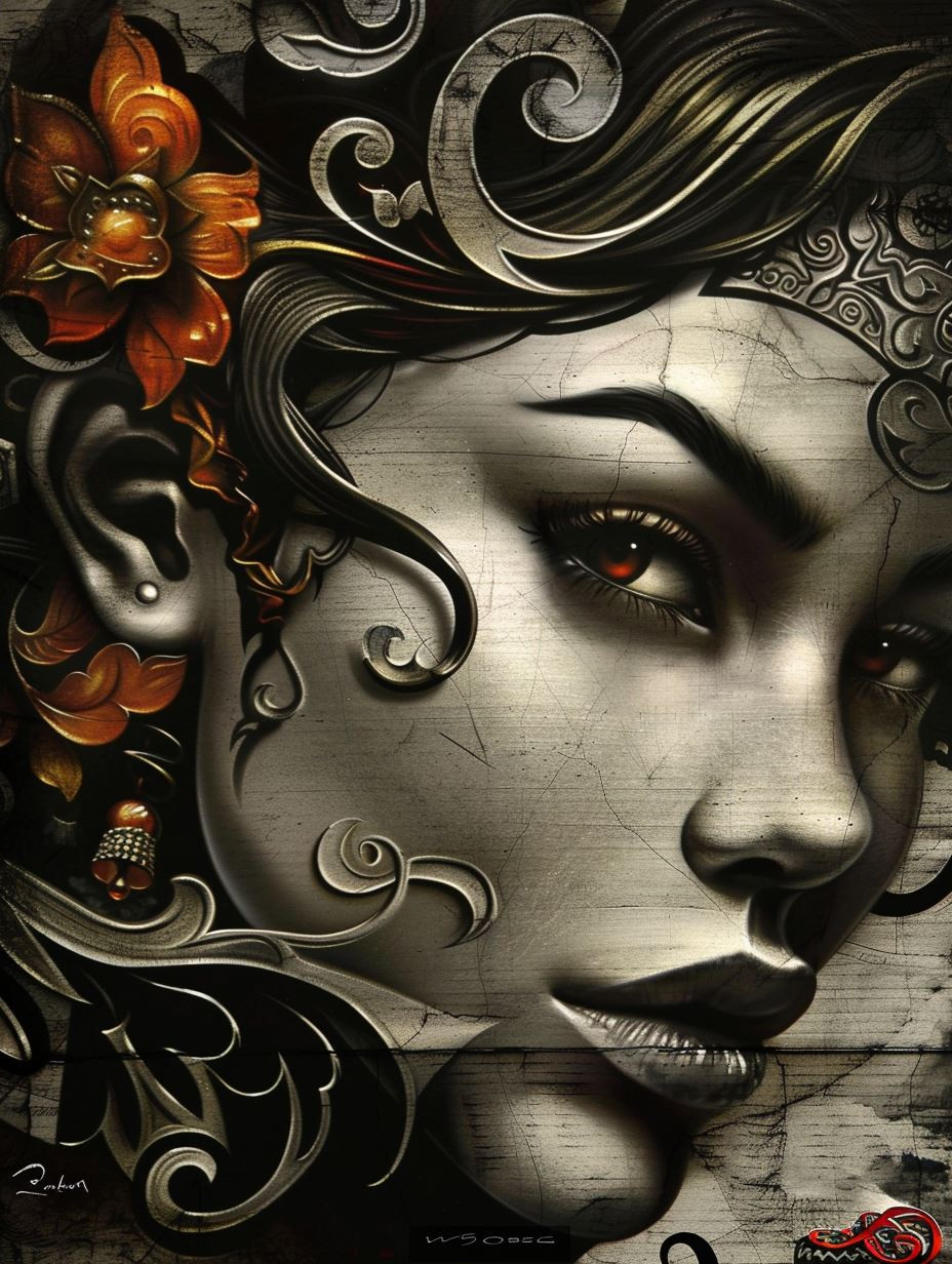 Shadows of Elegance: Digital Portrait Series - Image 2