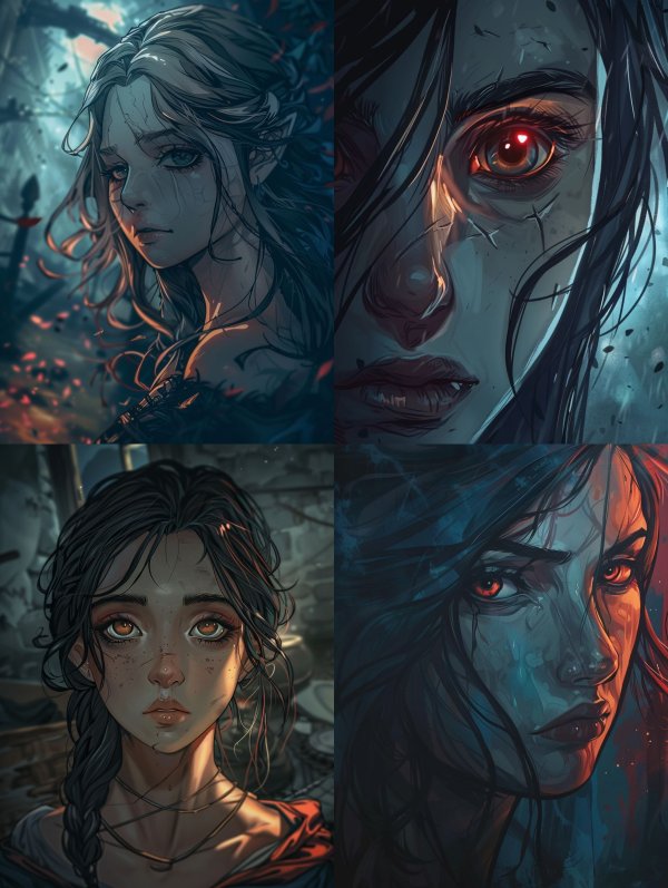 Melancholy Elf in Shattered Light
