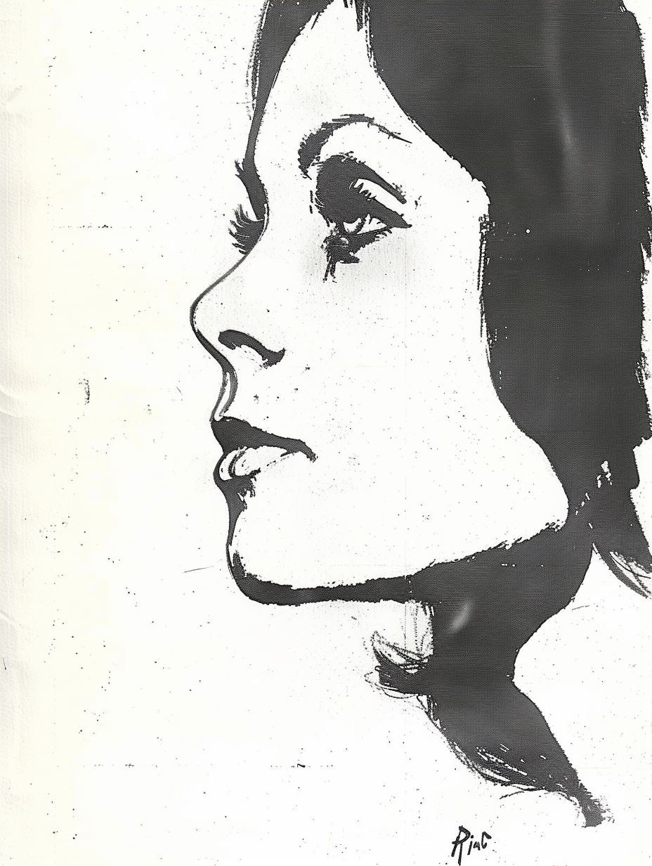 Vintage Stylized Female Portrait Studies - Image 4