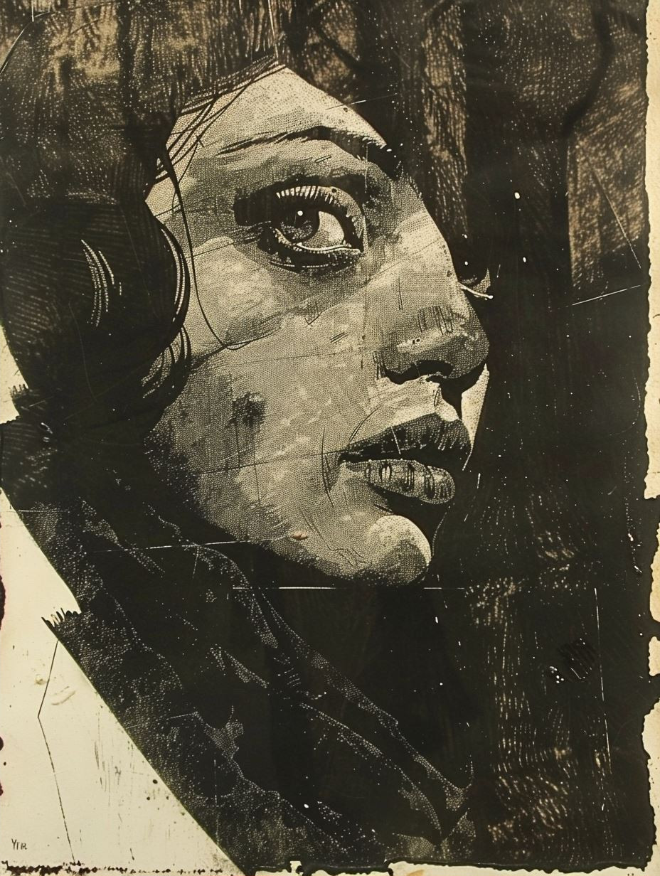 Gritty Noir Mixed Media Portraits - Image 2