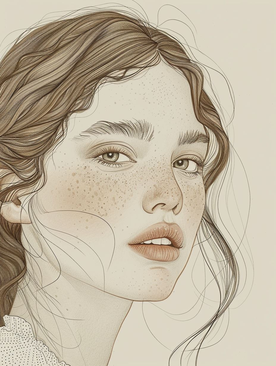 Ethereal Fine Line Portraiture - Image 1
