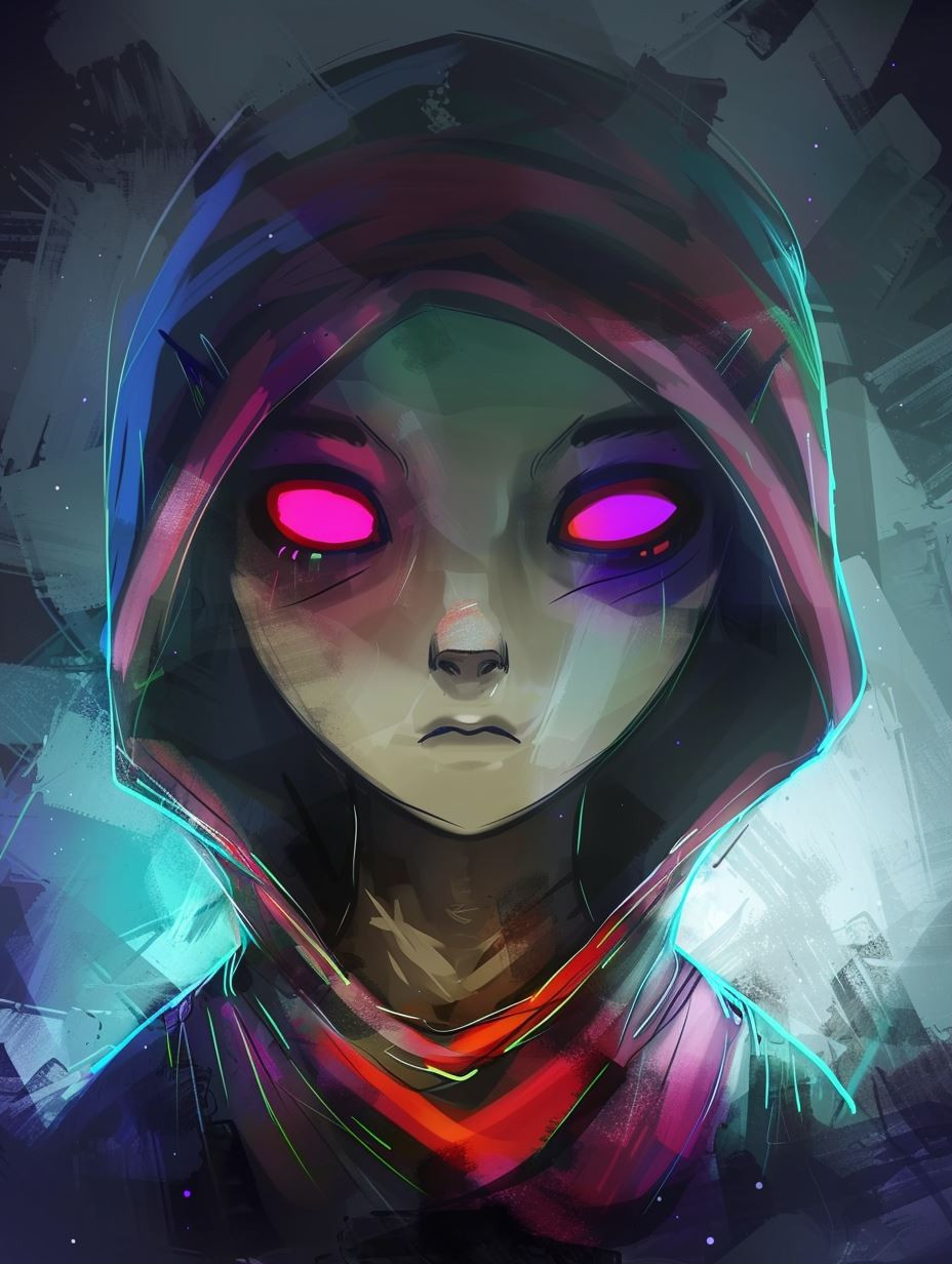 Neon Visions: A Digital Art Quartet - Image 1
