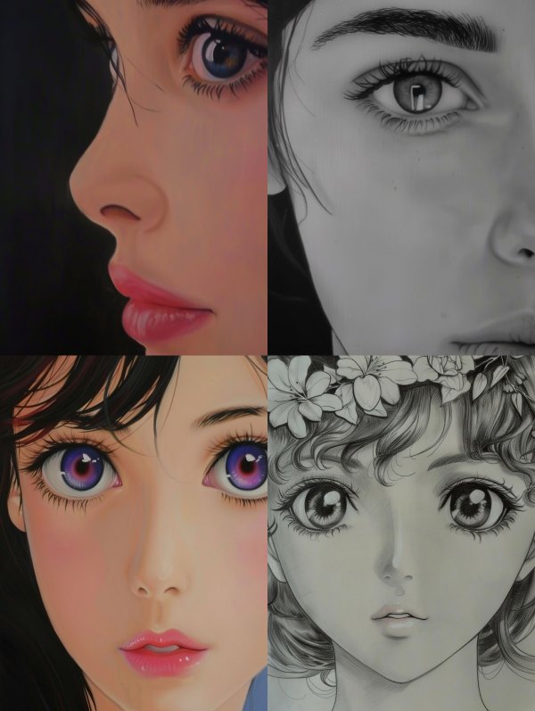 Ethereal Gazes: A Study in Portraiture