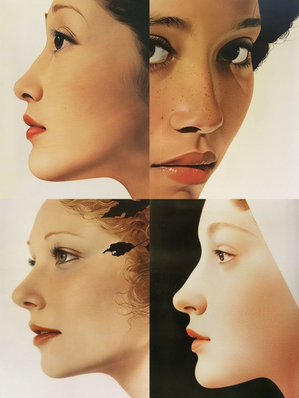 Fragmented Portraits of Feminine Grace