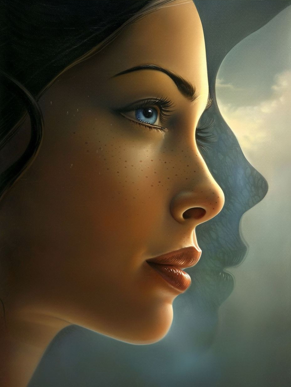 Ethereal Gaze Over Misty Valleys - Image 3