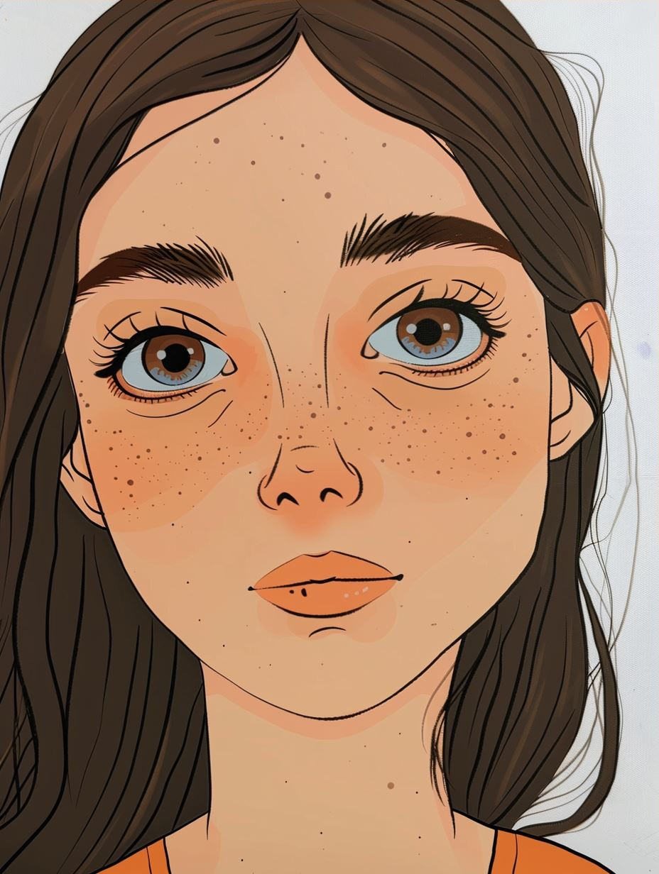 Soft Gaze Illustration - Image 3