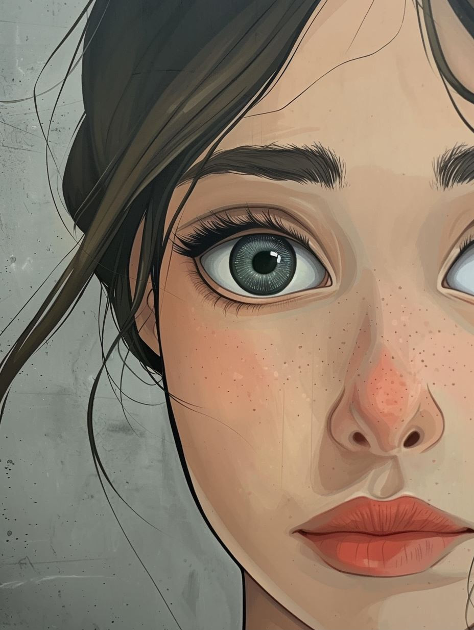 Ethereal Gaze Digital Portrait Studies - Image 2