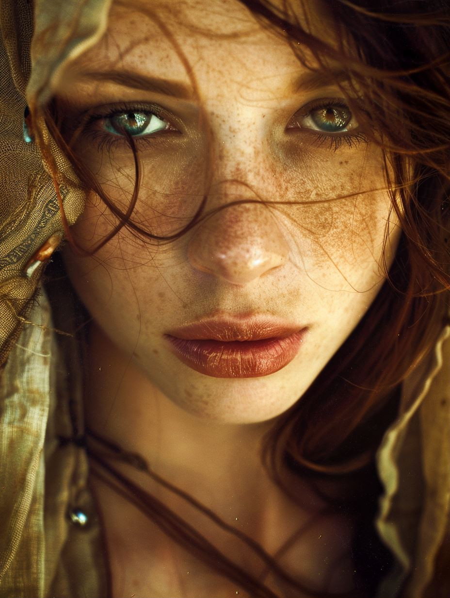 Natural Beauty and Sun-Kissed Freckles - Image 1