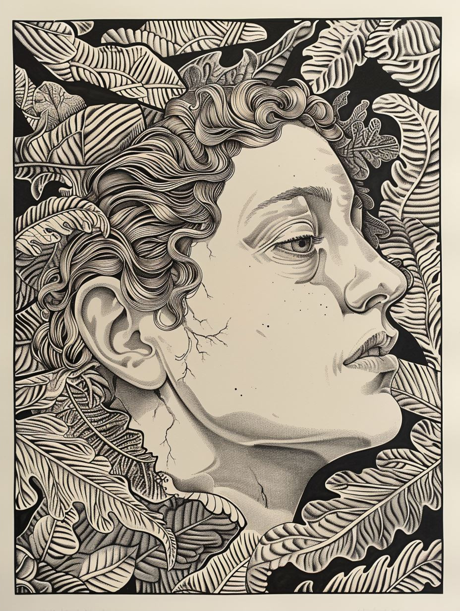 Ethereal Gazes in Ink and Graphite - Image 2