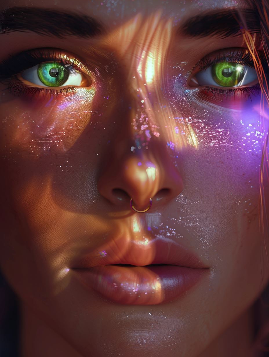Ethereal Neon Glass Portraits - Image 3