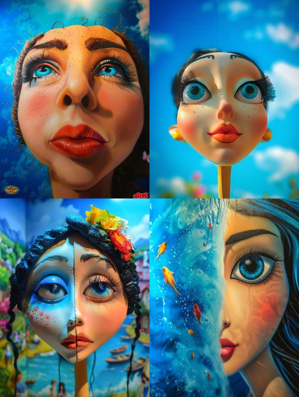 Surreal Dreams of Azure Gazes