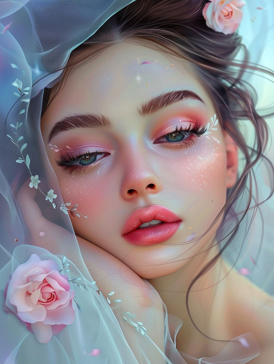 Ethereal Beauty in Pastel Hues - Image 2