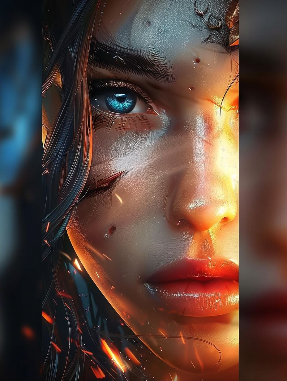 Warrior Spirit in Ember Light - Image 2