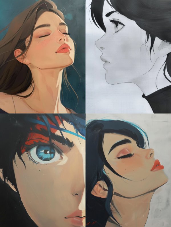 Ethereal Visions: A Digital Portrait Study