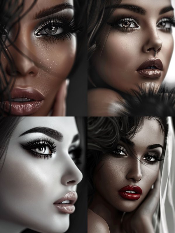 High Fashion Glamour Portraits