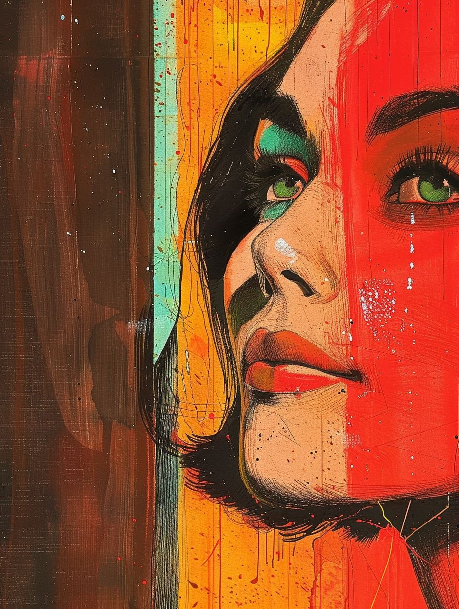 Vibrant Urban Expressionist Portrait - Image 3