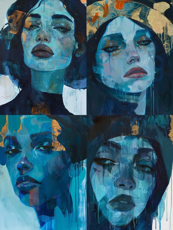 Azure Melancholy: A Study in Blue