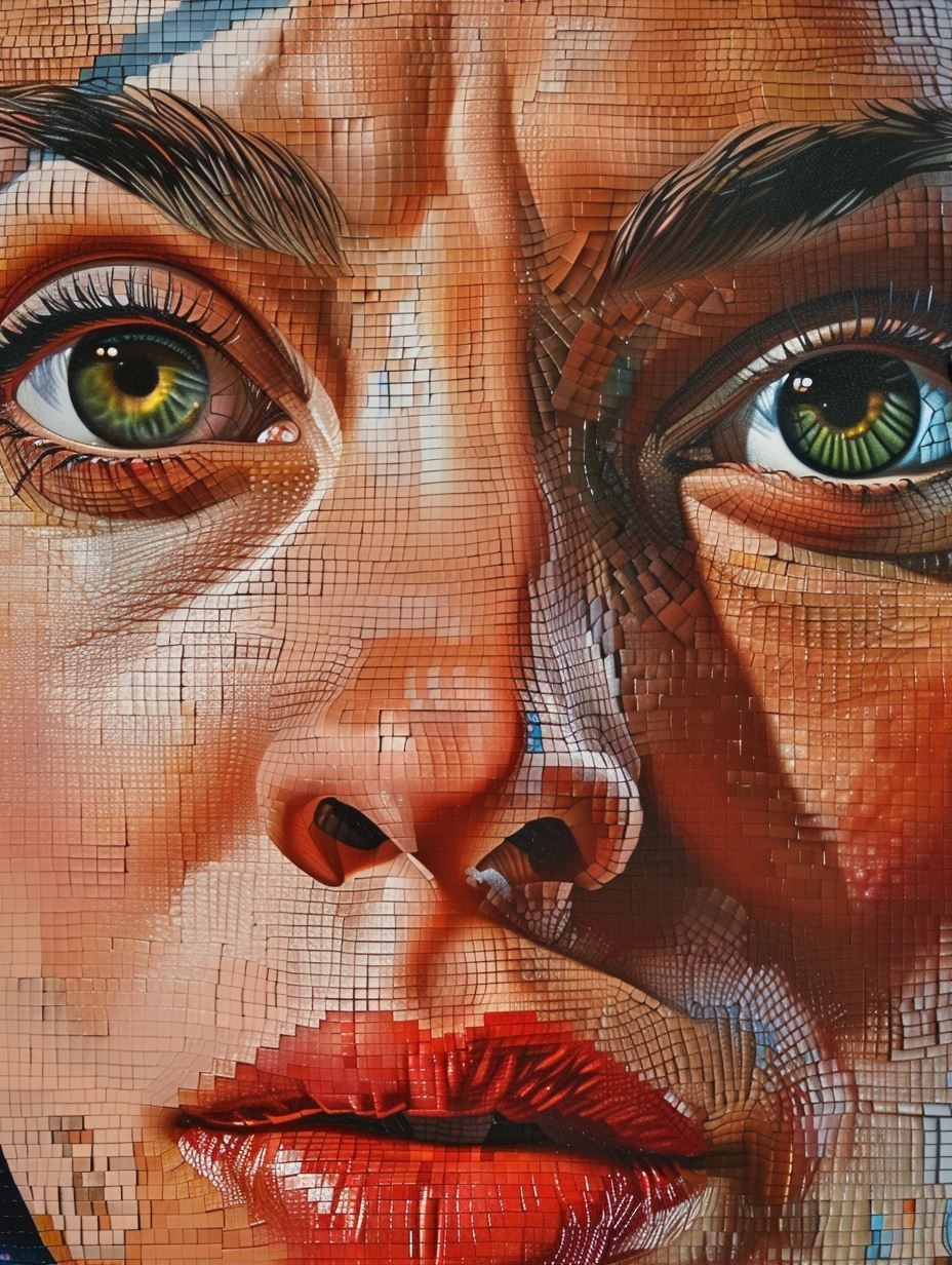 Digital Mosaic Portrait - Image 1