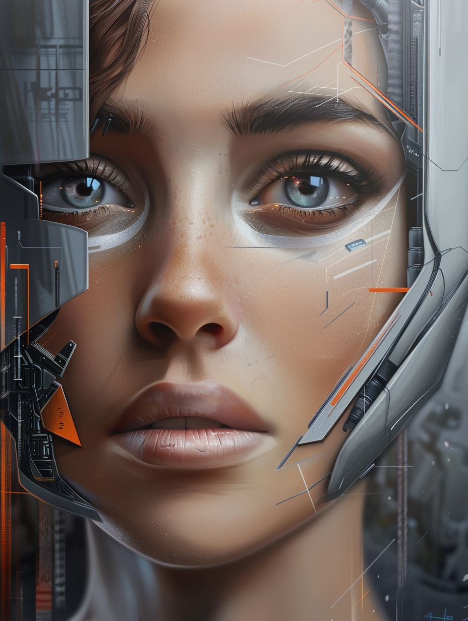 Futuristic Cybernetic Female Portraits - Image 4