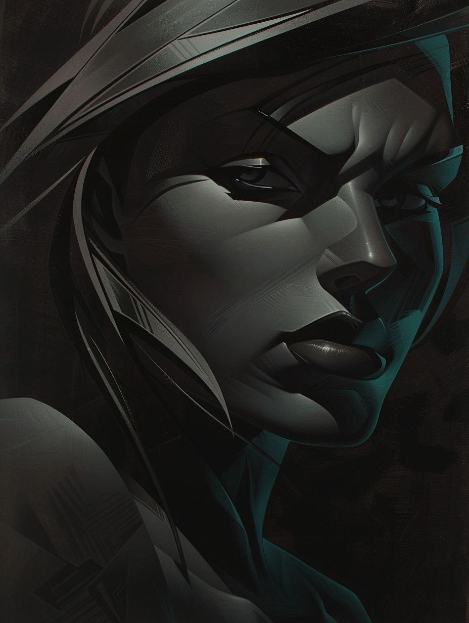 Neon Noir Cybernetic Gaze - Image 4