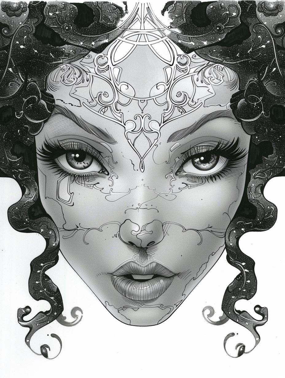 Ethereal Monochrome Gothic Portraits - Image 4