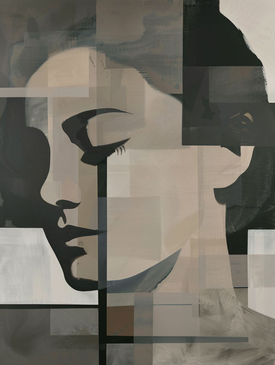 Fragmented Portraits in Muted Tones - Image 4