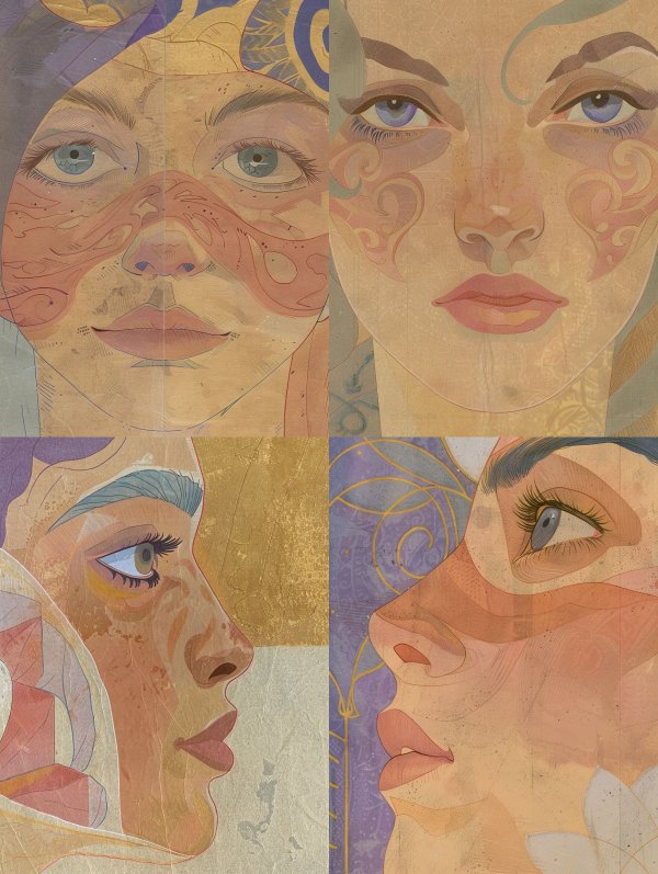 Ethereal Visions of Golden Grace