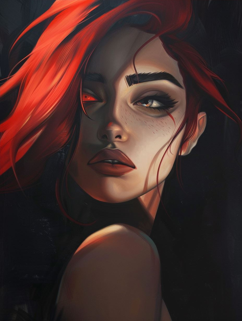 Mystic Shadows and Crimson Glow - Image 4