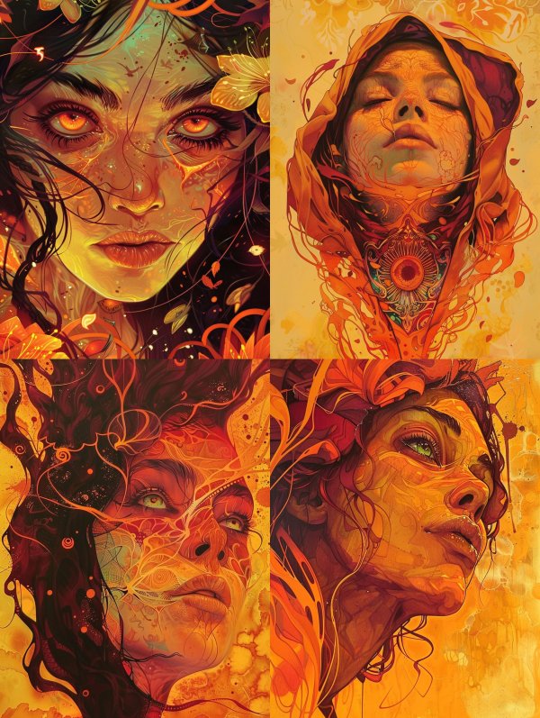 Ethereal Autumnal Spirit Portraits