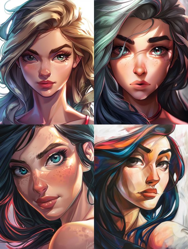 Digital Portraits of Ethereal Women