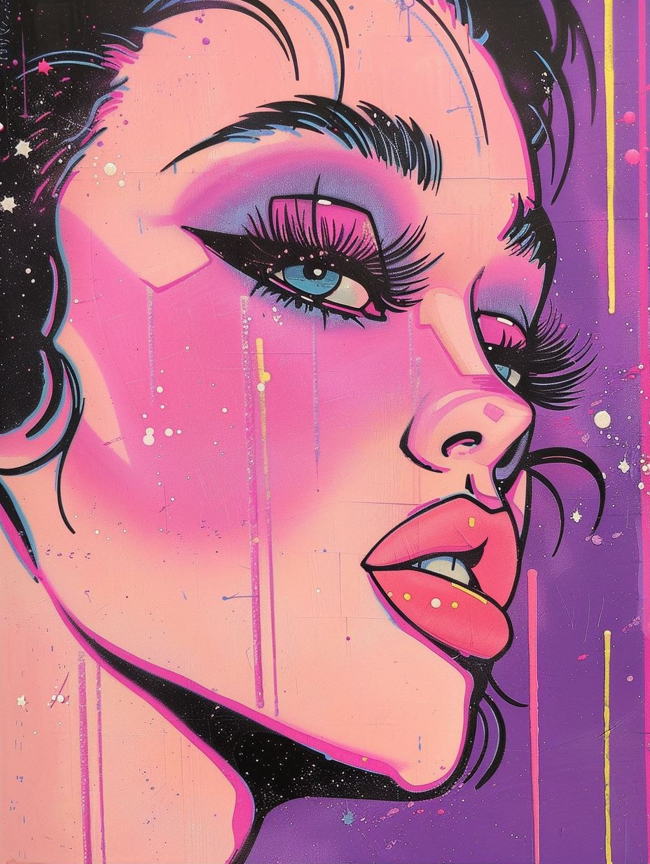 Neon Noir Cyberpunk Portraits - Image 2