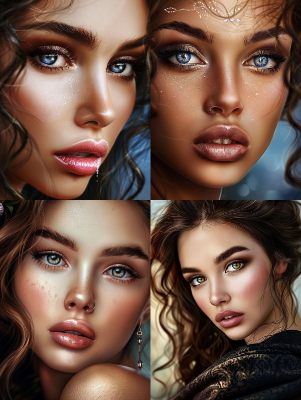 Ethereal Hyper-Realistic Female Portraits