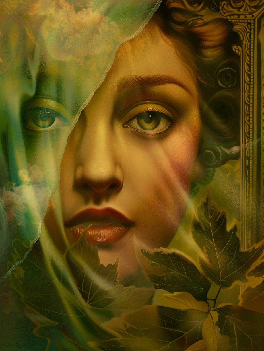 Ethereal Portraits in Verdant Hues - Image 3