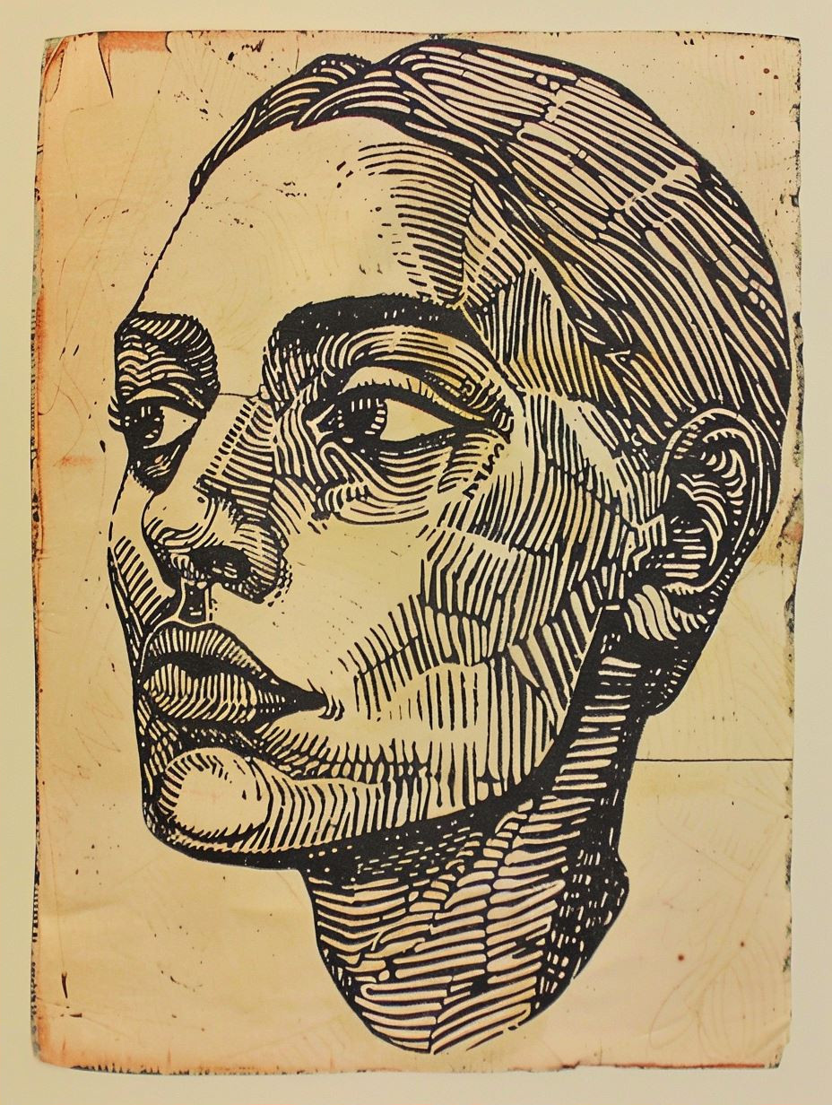 Abstract Mixed Media Portrait Study - Image 2