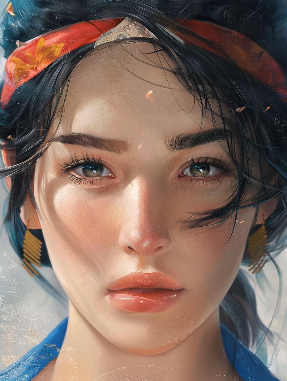 Sun-Drenched Bohemian Portrait - Image 3