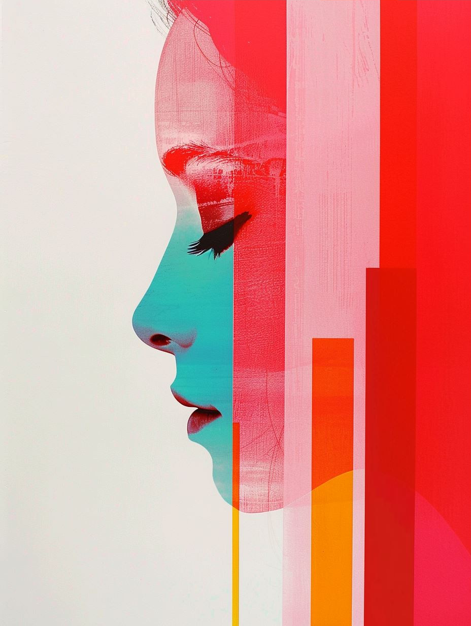 Fragmented Visions in Crimson - Image 3