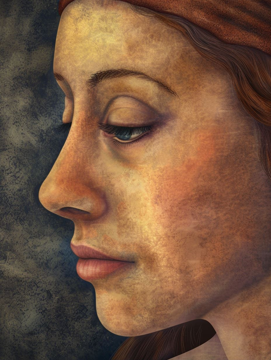 Ethereal Renaissance Portrait Study - Image 1